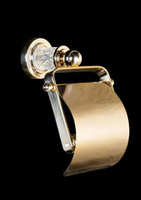 Держатель Boheme MURANO CRYSTAL 10901-CRST-G для туалетной бумаги с крышкой gold