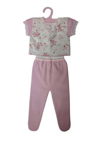 Комплект одежды для кукол Бэби борн 45 см с розовыми ползунками Б47