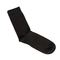 Носки мужские черные без рисунка размер 25 (50 пар в упаковке)