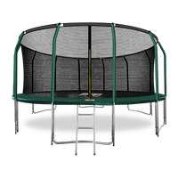 ARLAND Батут премиум 16FT с внутренней страховочной сеткой и лестницей (Dark green)
