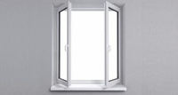 Окно ПВХ штульповое пятикамерное 1300x1400 белое 3 стекла