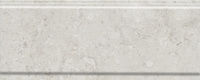 Керамическая плитка Бордюр Карму серый светлый матовый обрезной 30х12