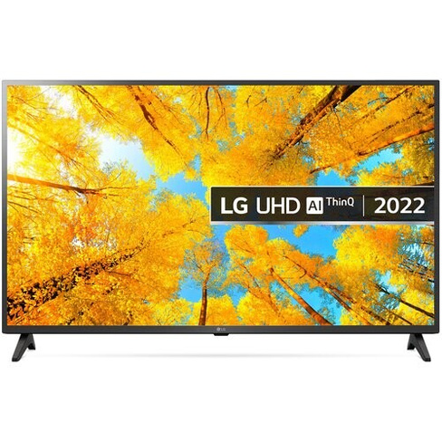 43" Телевизор LG 43UQ75006LF 2022 IPS, черное стекло