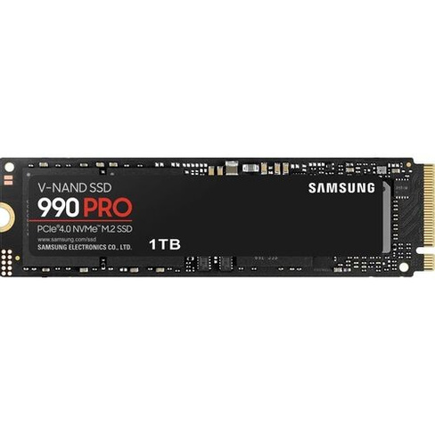 SSD накопитель Samsung 990 Pro MZ-V9P1T0BW 1ТБ, M.2 2280, PCIe 4.0 x4, NVMe, M.2