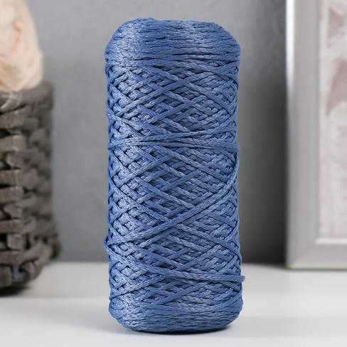 Шнур для вязания 100% полиэфир 1мм 200м/75±10гр (18-джинс) Softino