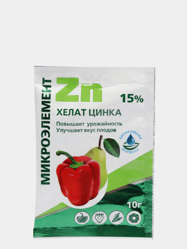 Минеральное удобрение Хелат Цинка 15 % 10 гр