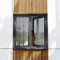 Двухстворчатое окно с импостом со скрытой створкой ALT W72 1600x1600 мм