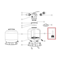 Дюзовая коробка 89011606 в комплекте с трубой для Aquaviva P650