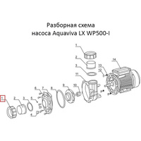 Гайка соединительной муфты насоса Aquaviva LX WP500-I