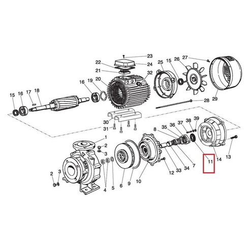 Капельный лоток для насосов Saer IR4P Bronze (54300121)