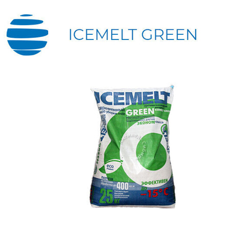 Противогололедный реагент Icemelt Green Айсмелт Грин -15 25 кг