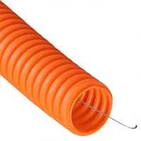 СТС труба гофрированная ПНД плотная тяжелая D=16мм (100м) с зондом оранжевая