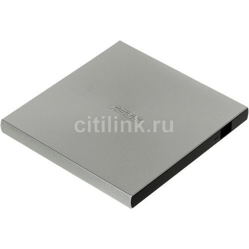 Оптический привод DVD-RW ASUS SDRW-08U9M-U, внешний, USB, серебристый, Ret [sdrw-08u9m-u/sil/g/as]