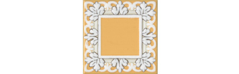 Керамическая плитка Декор Алмаш жёлтый глянцевый 9,8х9,8