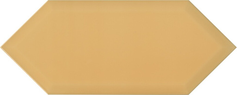 Керамическая плитка Алмаш грань желтый глянцевый 14х34