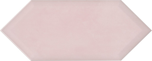 Керамическая плитка Фурнаш грань розовый светлый глянцевый 14х34