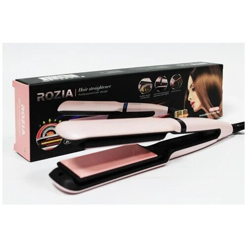 Выпрямитель для волос Rozia HR-793, розовый