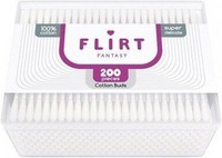 Ватные палочки в прямоугольной пластиковой упаковке Cotton Buds fantasy FLIRT, 200 шт