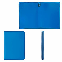 Папка для документов и тетрадей на молнии пластиковая BRAUBERG А4 320х230 мм синяя 271715