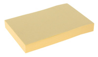Блок с липким краем 51 мм x 76 мм, 100 листов, пастель, желтый Calligrata