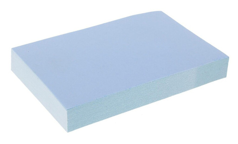Блок с липким краем 51 мм x 76 мм, 100 листов, пастель, голубой Calligrata