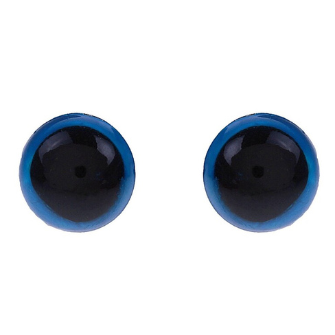 Глазки для кукол, винтовые с заглушками, полупрозрачные, набор 4 шт. 0,8 х 0,8 см, цвет голубой Школа талантов