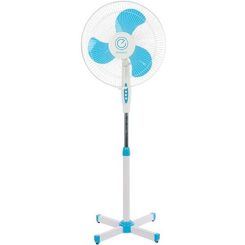 Вентилятор напольный 2 штуки, 40 см, 40 Вт, подсветка, регулировка высоты и наклона, цвет голубой Energy