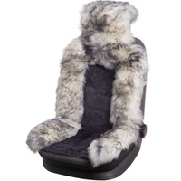 Накидка на сиденье Накидка меховая для сидения PSV PSV Jolly Premium т.серый-серый 145*50 (1шт) 121868