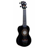 WIKI UK/HOHLOMA гитара укулеле, сопрано, липа, рисунок Хохлома чехол в комплекте.