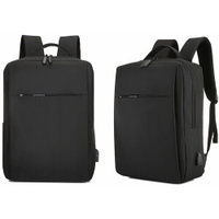 Рюкзак для ноутбука 17,3-дюйма черный Оксфорд